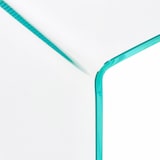 thumbnail of Scrivania Scrittoio da Ufficio Studio Soggiorno in Vetro Curvato Design Curvo Stile Moderno Minimal Chic - Luxury Z-09 - 120 x 74 x 70 cm Trasparente