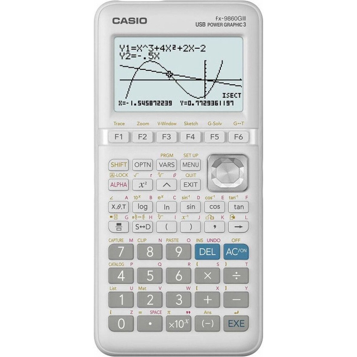 Casio FX-9860GIII Taschenrechner Tasche Grafikrechner Weiß