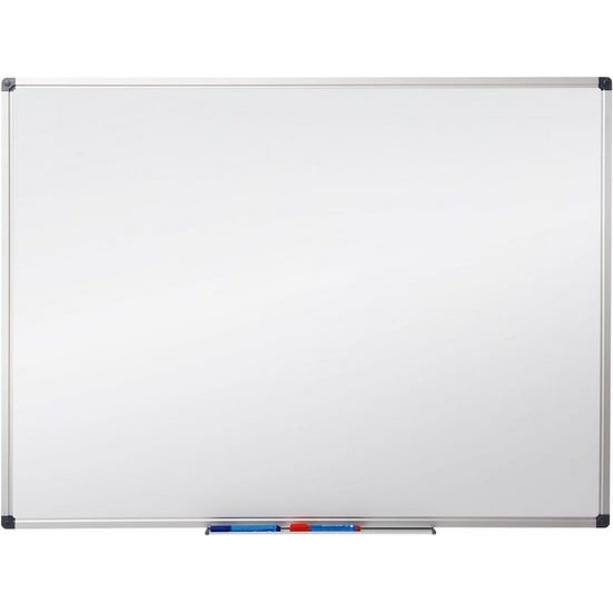 Whiteboard Master of Boards 80 x 110 cm, lackiert, mit Aluminiumrahmen - Hoch- und Querformat - abnehmbare Stiftablage