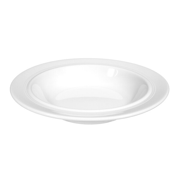 6 x Seltmann Teller tief 23 cm, Form: Vitalis, Dekor:  34928 gelbes Band