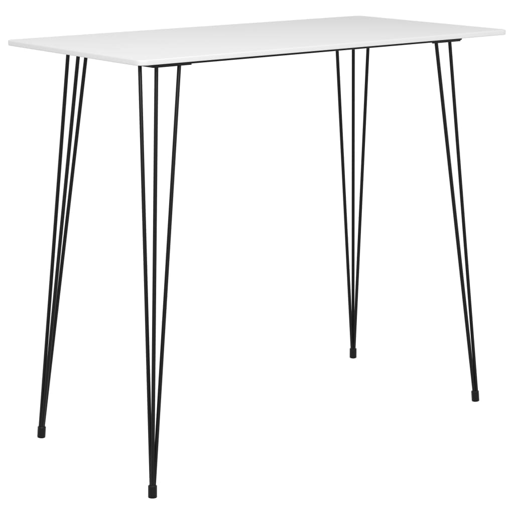 Table de bar Blanc 120x60x105 cm Modèle Helios Signature