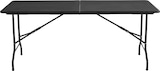 thumbnail of Table pliante noire 180cm 8 places PEHD - Oviala
