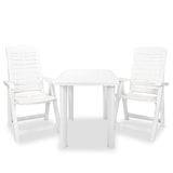 thumbnail of vidaXL 3-tlg. Bistro-Set Kunststoff Weiß