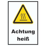 thumbnail of Achtung heiß Schild A0 (841x1189mm)