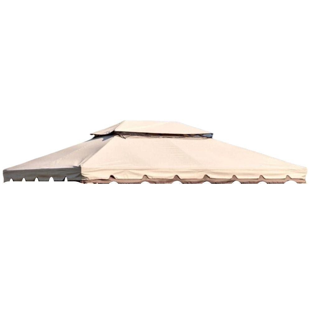 Telo di Ricambio Top Gazebo 3x4 da Giardino Copertura AirVent in Poliestere 220 g/mq Impermeabile, Protezione UV, 300x400