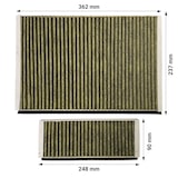 thumbnail of Geruchsfilter Set passend wie Constructa 11041790 Clean AirPlus Dunstabzugshaube