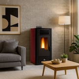 thumbnail of Poêle à granulés air Anita 11,6 kW Bordeaux Sannover