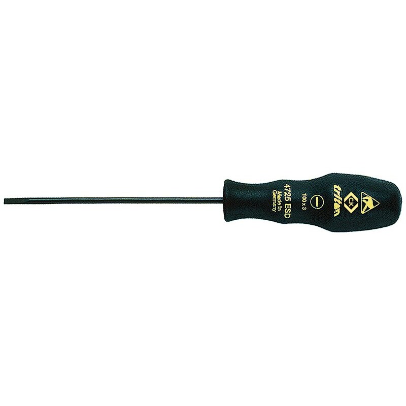 Schraubendreher Triton ESD Schlitz, 3 x 100 mm, 180 mm