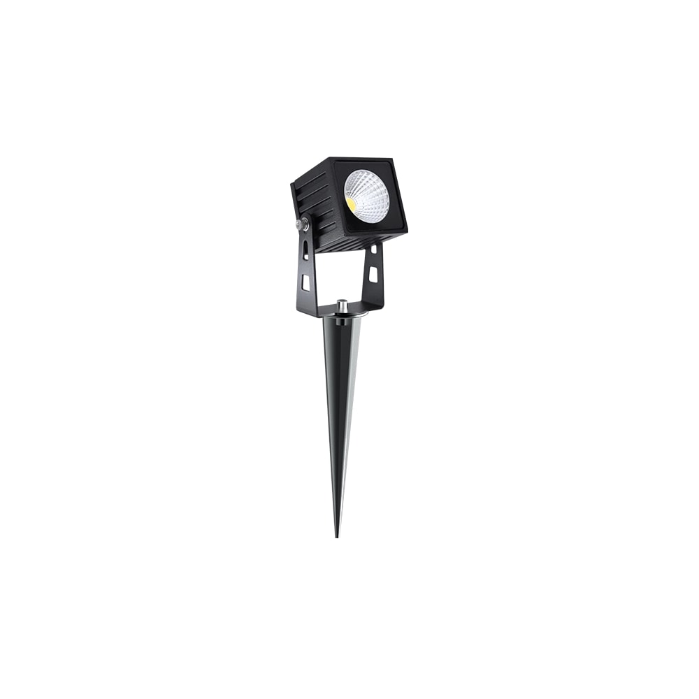 Faretto LED quadrato ZAS Beneito 7W IP65 colore nero