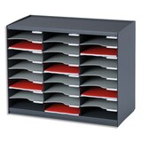 thumbnail of Sortierstation aus Kunststoff 3 × 8 Fächer DIN A4 in Anthrazit - 516-1037