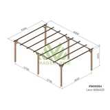 thumbnail of Pérgola de Madera Maciza León (Maderland) - Gardeneas