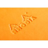 thumbnail of Rhodiarama Webnotepad 9x14 cm, mit festem Einband, 96 Blatt liniert, mikroperforiert, Papier elfenbein 90g - Orange 118308C