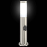 thumbnail of vidaXL Pollerleuchte mit Auslass 50 cm Edelstahl IP44