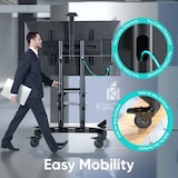 thumbnail of ONKRON Carrello Porta TV Ruote, Altezza per Schermi 50"-86", fino a 90,9 kg, Supporto VESA 800x500, Mobile TV con Ruote TS1881-B Nero