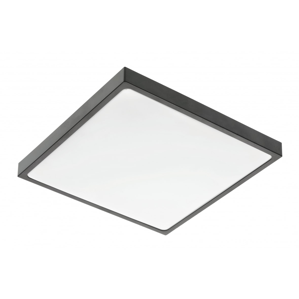 24W LED Deckenleuchte Deckenlampe IP44 für innen und Außen Eckig 30x30 1680 Lumen Schwarz