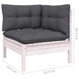 thumbnail of vidaXL 3-Sitzer-Gartensofa mit Anthrazit Kissen Massivholz Kiefer
