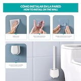thumbnail of WE - Set van 3 toiletborstels van TPR en thermoplastisch rubber, wit