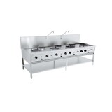 thumbnail of Table de wok à gaz 4x17 kw + 3x9kw - Combisteel