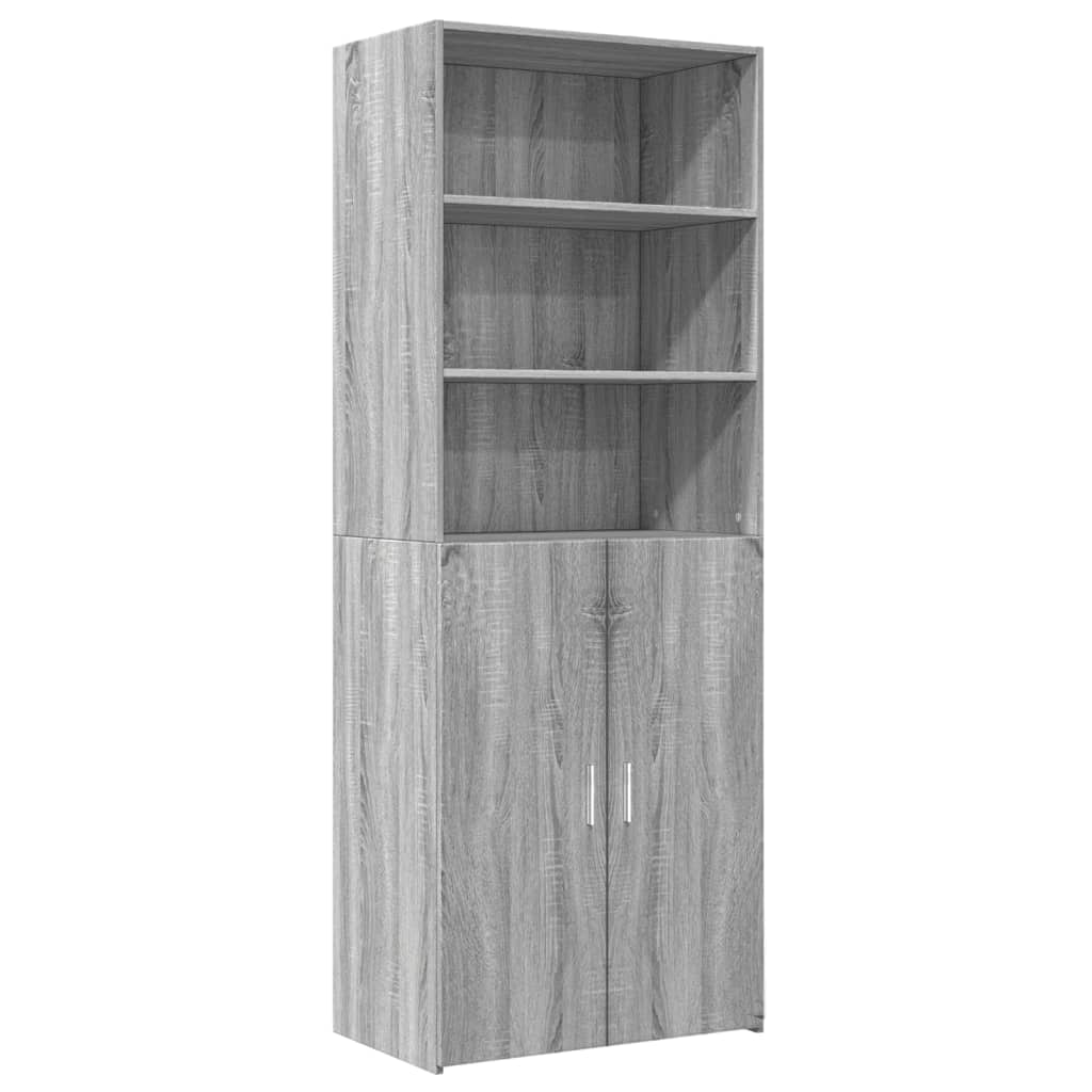 Helloshop26 - Buffet Sideboard Kommode Kleiderschrank Aufbewahrungsmöbel Organizer Küche Wohnzimmer Lounge hohe Sonoma-Eiche 70 x 02_0035628