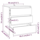 thumbnail of Helloshop26 - Buffet Sideboard Kommode Kleiderschrank Aufbewahrungsmöbel Organizer Küche Wohnzimmer Lounges 2er-Set Sonoma 02_0036829