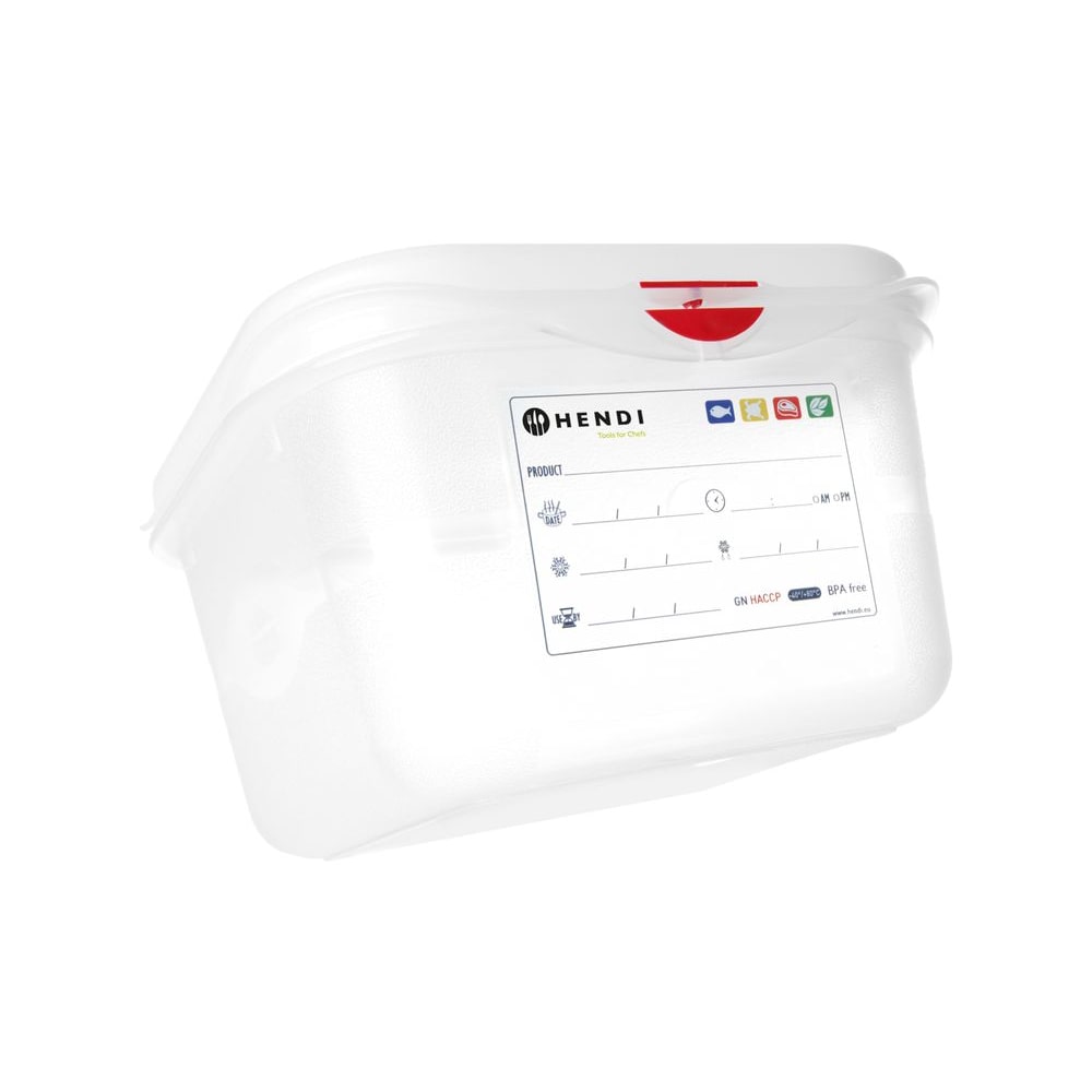 Behälter GN 1/6 Polypropylen, HENDI, GN 1/6, 2,6L, Transparent, 176x162x(H)150mm