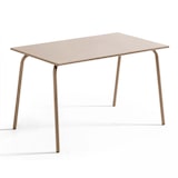 thumbnail of Conjunto de mesa de terraza de metal y 4 sillas de color topo