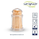 thumbnail of San Ignacio KINVARA - Set mit 2 Zahnstocherhaltern aus Methacrylat, 4,5 x 7,5 cm