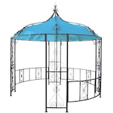 thumbnail of Pergola Almeria, Rundpavillon Garten Pavillon, stabiles Stahl-Gestell Ø 3m ~ türkis