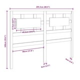 thumbnail of vidaXL Bett-Kopfteil 205,5x4x100 cm Massivholz Kiefer