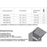 thumbnail of Hochschwenkbeschlag Weiß LF 3500-5200 Drucköffner Klappenbeschlag Klappenlift