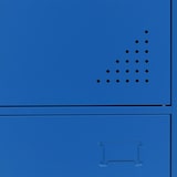 thumbnail of Cacifo HWC-P63, cofre de segurança Armário de cacifo 2 portas, 90x38x45cm aço ~ azul