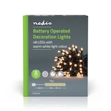 thumbnail of Nedis Weihnachtsbeleuchtung - Schnur - 48 LED's - Warmweiss - 3.60 m - Lichteffekte: 7 - Innen- und Aussenbereich - Batteriebetrieben