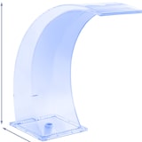 thumbnail of Uniprodo Schwalldusche - 35 cm - LED-Beleuchtung - Blau / Weiß