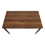 thumbnail of Esszimmertisch HWC-M55, Tisch Esstisch, Massiv-Holz HDF Laminat Melamin 135x80cm, Sheesham Holz-Optik, dunkle Beine