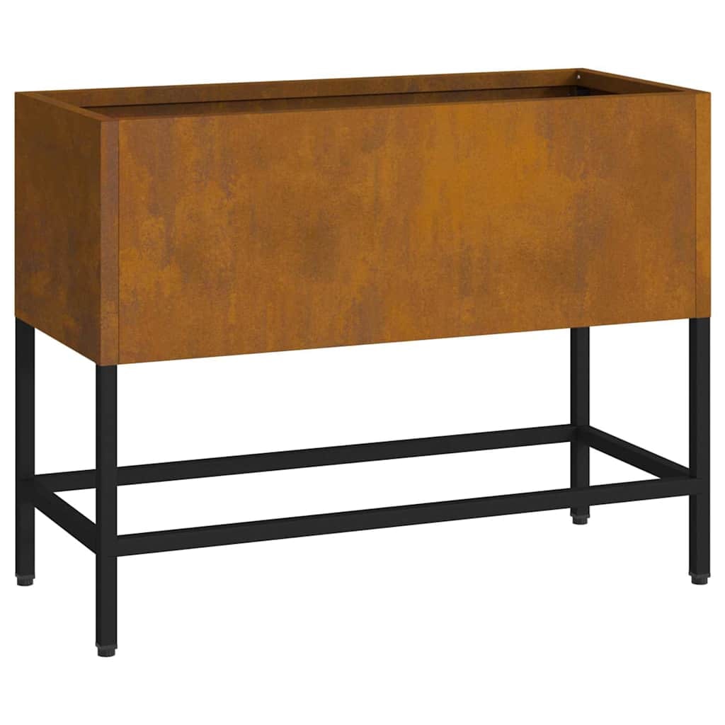 vidaXL Verhoogde Tuin Plantbak Roestig 60 x 26 x 45 cm Cortenstaal