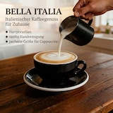 thumbnail of Muvell 6er Cappuccino / Kaffee-Set "Rimini" inkl. Tasse 200ml + Untertasse 16cm, schwarz