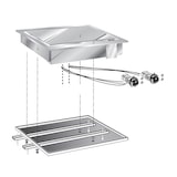 thumbnail of Gastro-Inox versenkbare Griddle 60cm, verchromte Backfläche
