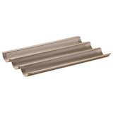 thumbnail of Zenker Mojave Gold baguettevorm met 3 holtes, 38 x 27 cm