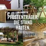 thumbnail of Alberts U-Pfostenträger Pfostenanker Betonanker höhenverstellbar 150 - 190 mm