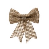 thumbnail of 1 Schleife 24cm Jute Optik Geschenkschleifen Weihnachtsschleifen Dekoschleifen festliche Dekoration Weihnachten braun
