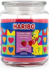 thumbnail of Haribo™ Duftkerze Loved One, 2 Dochte, HxD: 13 x 10 cm, 100h Brenndauer, Kerze im Glas, Johannisbeere & Vanille, rot