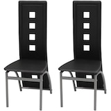 thumbnail of vidaXL Eetkamerstoelen 2 st kunstleer zwart