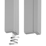 thumbnail of tectake Tavolo da giardino Bianca in alluminio, piedi regolabili in altezza, 150 x 90 x 74,5 cm - grigio/argento - 404402