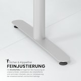 thumbnail of bümö Schreibtisch elektrisch Bluetooth & App XDLR Rechteck: 160 x 80 cm - Buche Weiß