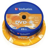 thumbnail of Verbatim DVD-R 43522 16x 4,7GB 120Min. huso 25 uds./paquete.