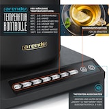 thumbnail of Arendo Wasserkocher, 0,5 l, 1000 W, Edelstahl, Warmhaltefunktion, Temperatureinstellung 40° - 100°