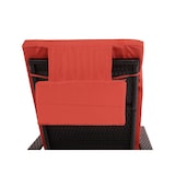 thumbnail of Poly-Rattan Sonnenliege Carrara, Relaxliege Gartenliege Liege, Alu ~ anthrazit, Kissen terracotta