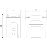 thumbnail of Caja isotérmica. Contenedor isotérmico para líquidos 20 lts.