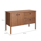 thumbnail of Meuble double vasque noyer JOY 120 cm
