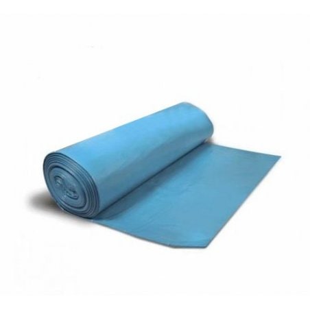 Saco de lixo comunitário azul 100L 85x105 cm. Role 10 unidades